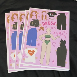 dress the dyke! paper doll/print