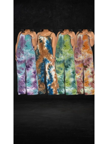 Wide Leg Tie Dye Jumpsuit