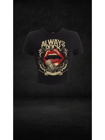Always Rock Cropped T-Shirt