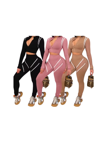 Long Sleeves Seamless 2 Piece Set