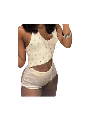 Elegant Diamond Short Set