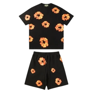 SET DENIM - Orange & Black