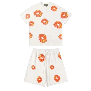 SET DENIM - White & Orange
