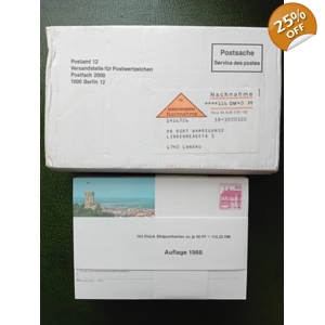 192 picture postcards, each worth 60 Pfennig 1988 Edition