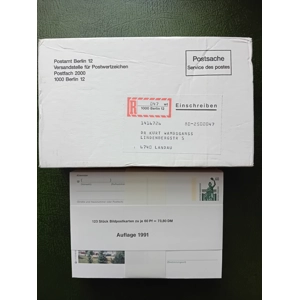 123 picture postcards, each worth 60 Pfennig 1991 Edition