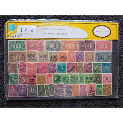 Germany inflation used stamps 50 pack