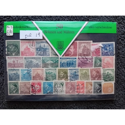 Germany Bohemia and Moravia 50 used stamp pack