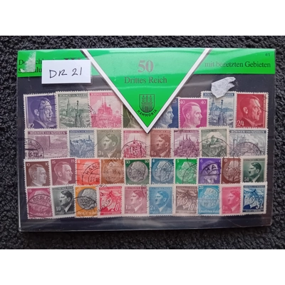 Germany Deutsch's Reich 50 used stamp pack