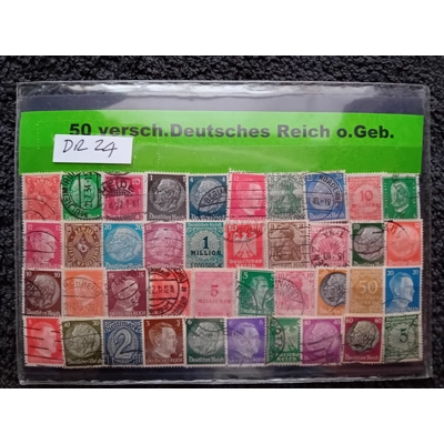 Germany Deutsch's Reich 50 used stamp pack