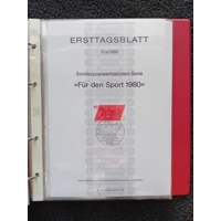 Ersttagsblatt 1978 - 1980 CTO in album