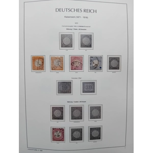 Germany 1872 5 stamps on page