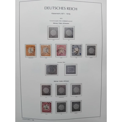 Germany 1872 5 stamps on page