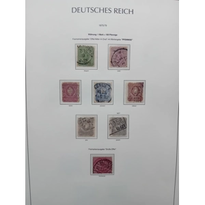 Germany 1875 8 used stamps on page