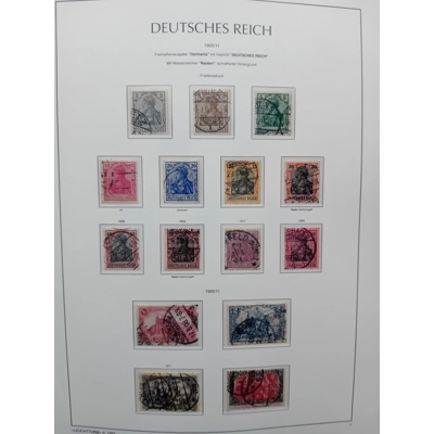 Germany 1905/06-1911 15 stamps on page
