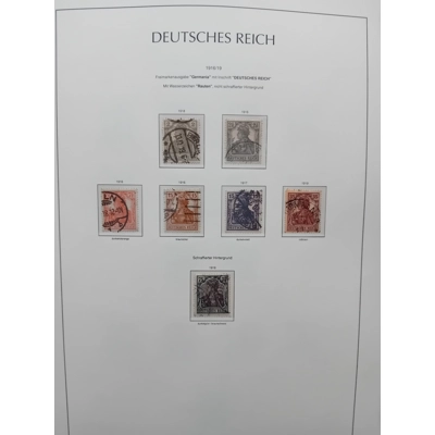 Germany 1916-1919 7 stamps on page