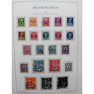 Germany Deutsch's Reich 1920/21 20 stamps on page