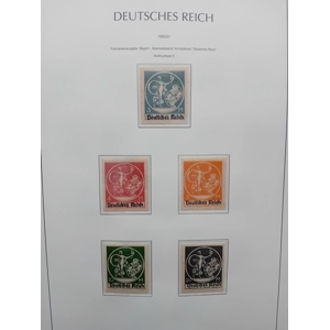 Germany Deutsch's Reich 1920/21 5 stamps on page