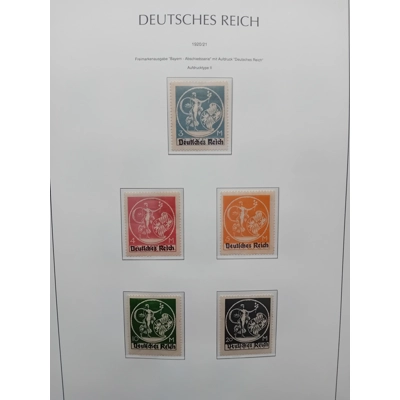 Germany Deutsch's Reich 1920/21 5 stamps on page