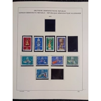 E Germany DDR used stamps in album approx. 70% full
