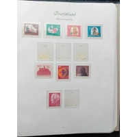 W Germany 1960s-1970s MNH& used stamps in album approx. 85% complete