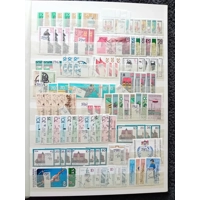 E Germany DDR USED stamps in 8 page/16 side stock book some duplication