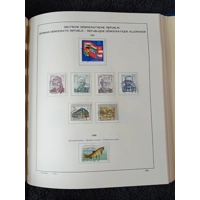 E Germany DDR 1978-1989 USED stamps in album approx. 90% complete