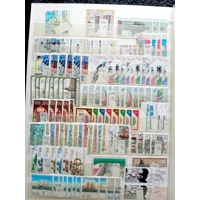 E Germany DDR USED stamps in 8 page/16 side stock book some duplication