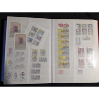 E Germany DDR used stamps 1973-1984 in 32 page/64 side stock book
