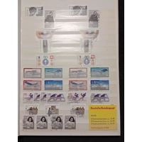 W Germany MNH & used stamps in album last 3 sides empty
