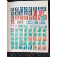 E Germany DDR used stamps in 8 page/16 side album with duplication