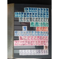 Austria used early stamps in 13 page - 26 side album