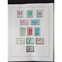 E Germany DDR 1963-1967 MNH & USED stamps in album approx. 99% complete
