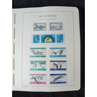 W Germany DDR 1971-1980 MNH stamps in album approx. 100% complete - VERY NICE !