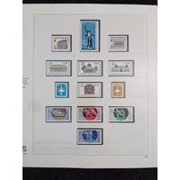 E Germany DDR 1983-89 MNH stamps in album appears 100% complete - NICE !