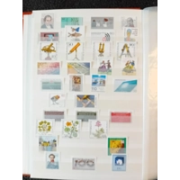 W Germany 1980-1994 mnh & used stamps in 32 page/64 side album with duplication