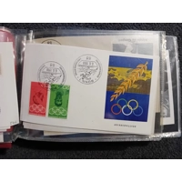 W Germany FDCs mainly from the 60s- 70s 47 pages in album last few empty