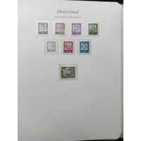 W Germany 1960s-1970s MNH& used stamps in album approx. 85% complete