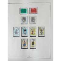 E Germany DDR 1963-1967 MNH & USED stamps in album approx. 99% complete