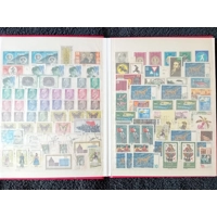 E Germany DDR used stamps in 8 page/16 side album with duplication