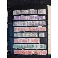 E Germany DDR used stamps on pages in folder all pages with stamps shown