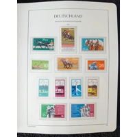 W Germany DDR 1971-1980 MNH stamps in album approx. 100% complete - VERY NICE !