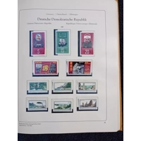 E Germany DDR 1961-1970 MNH stamps in album appears 50% complete