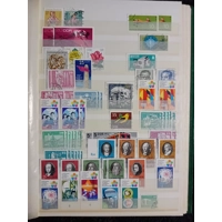 E Germany DDR used stamps in 15 page/30 side album only 10 pages have stamps