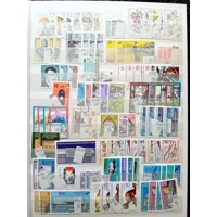 E Germany DDR USED stamps in 8 page/16 side stock book some duplication