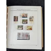 E Germany DDR 1978-1989 USED stamps in album approx. 90% complete