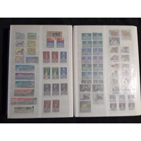 E Germany DDR used stamps 1973-1984 in 32 page/64 side stock book