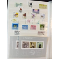 W Germany 1980-1994 mnh & used stamps in 32 page/64 side album with duplication