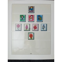 W Germany 1970-1979 MNH stamps in album approx. 85% complete