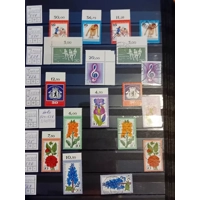 W Germany berlin 30 page/ 60 side stockbook with MNH & used side by side stamps