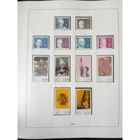 E Germany DDR 1968-1974 MNH stamps in album approx. 100% complete